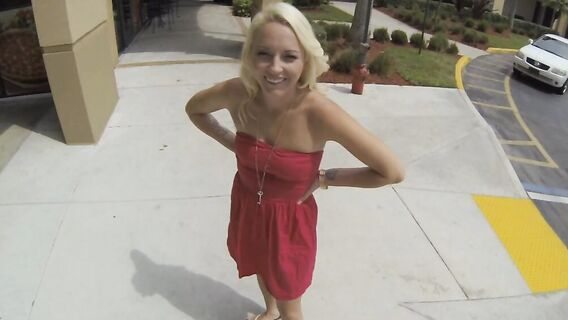 Уговорил отсосать в машине и позволить трахнуть на заднем дворе